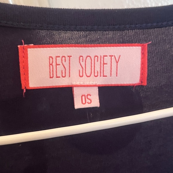 Best Society Blue T-Shirt OS - Picture 3 of 3